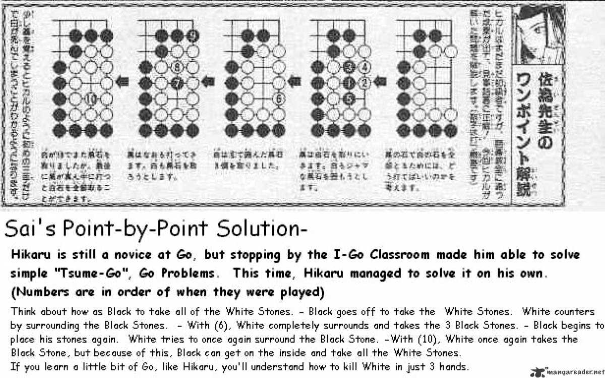 Hikaru No Go - Chapter 7 : Three Go Exercises