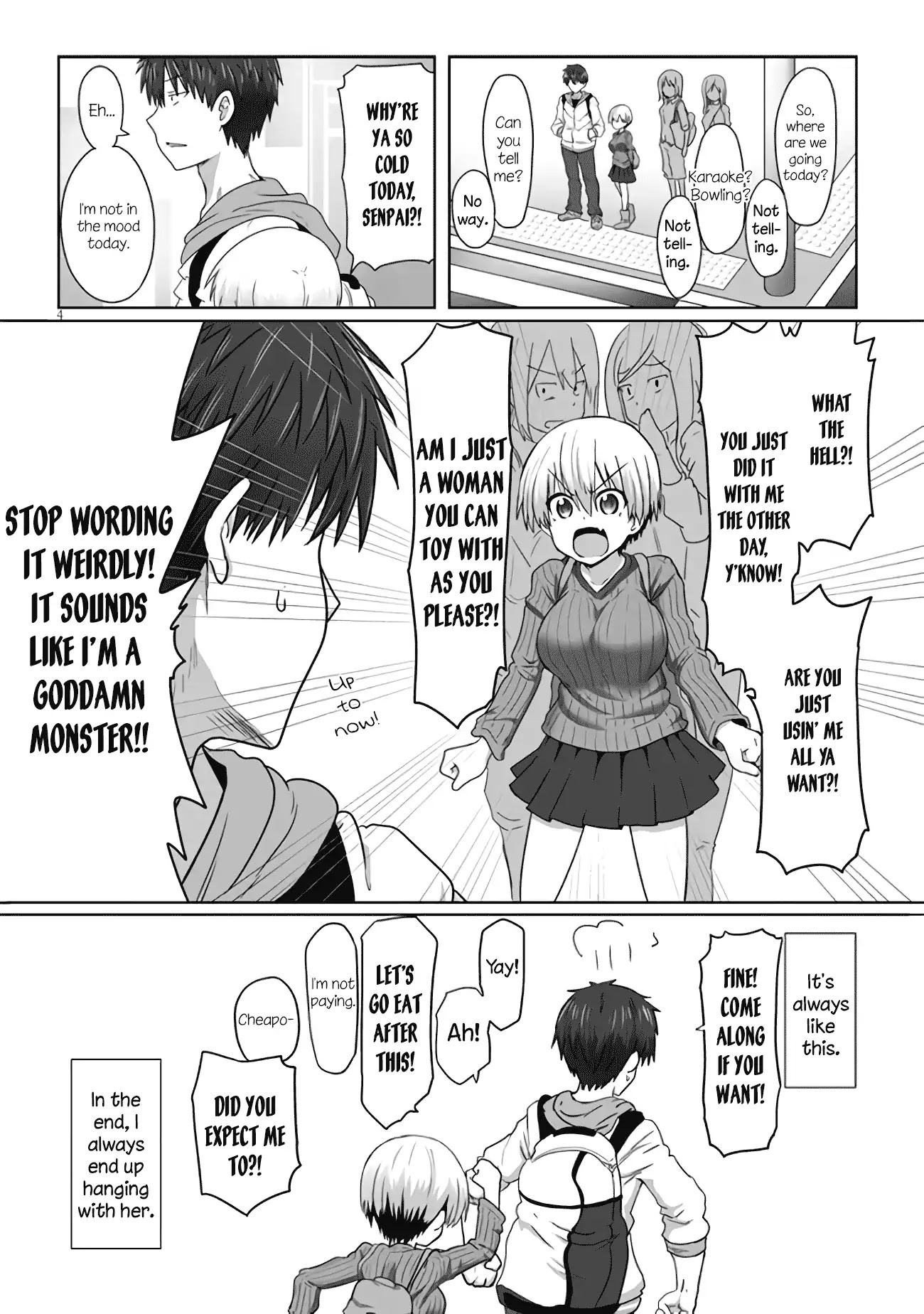 Uzaki-Chan Wa Asobitai! - Chapter 1.1: A Kouhai And A Senpai Who Likes To Be Alone