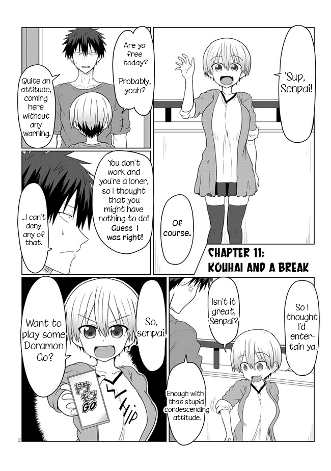 Uzaki-Chan Wa Asobitai! - Vol.1 Chapter 11: Kouhai And A Break