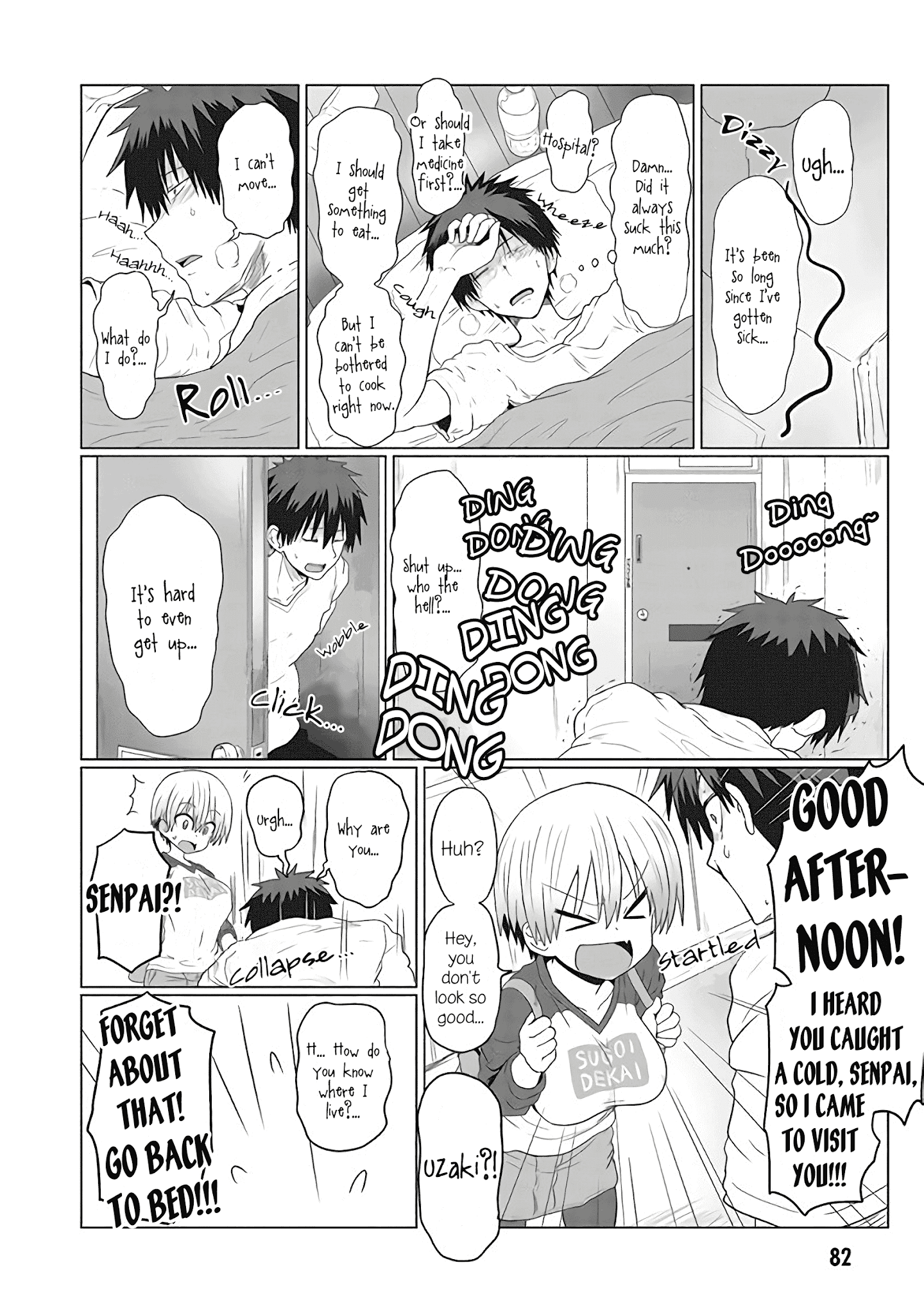 Uzaki-Chan Wa Asobitai! - Chapter 8: Kouhai And The Common Cold