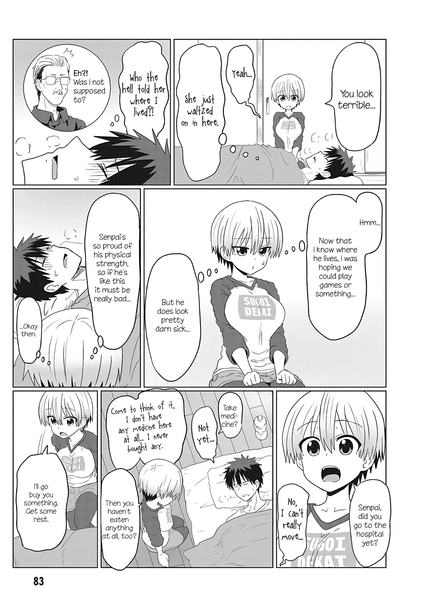 Uzaki-Chan Wa Asobitai! - Chapter 8: Kouhai And The Common Cold