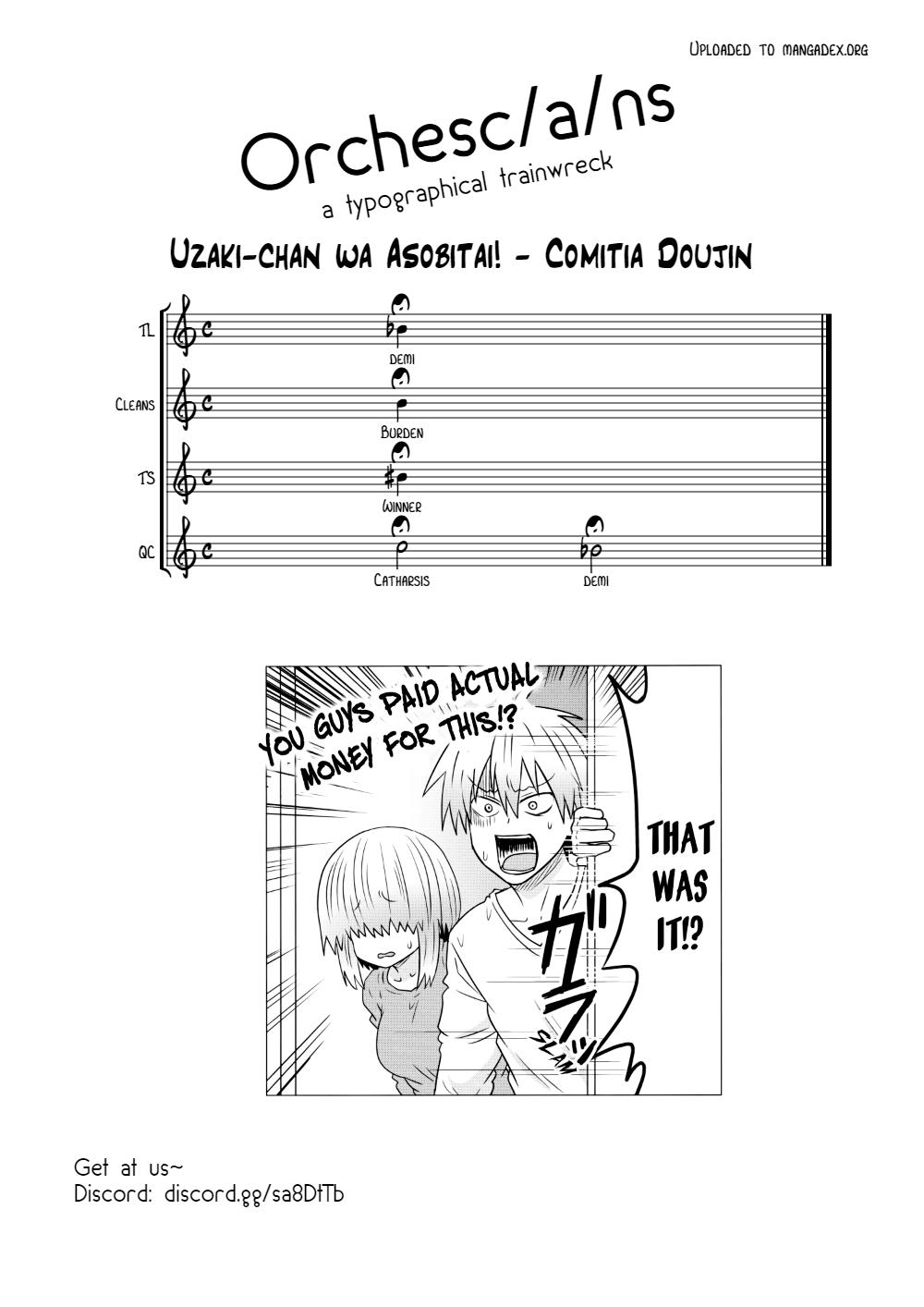 Uzaki-Chan Wa Asobitai! - Vol.8 Chapter 72.5: Comitia Tsuki Doujin