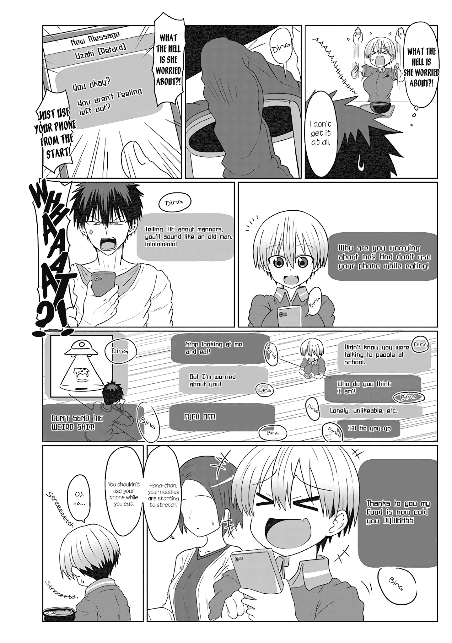 Uzaki-Chan Wa Asobitai! - Chapter 5.1: Kouhai And Cafeteria