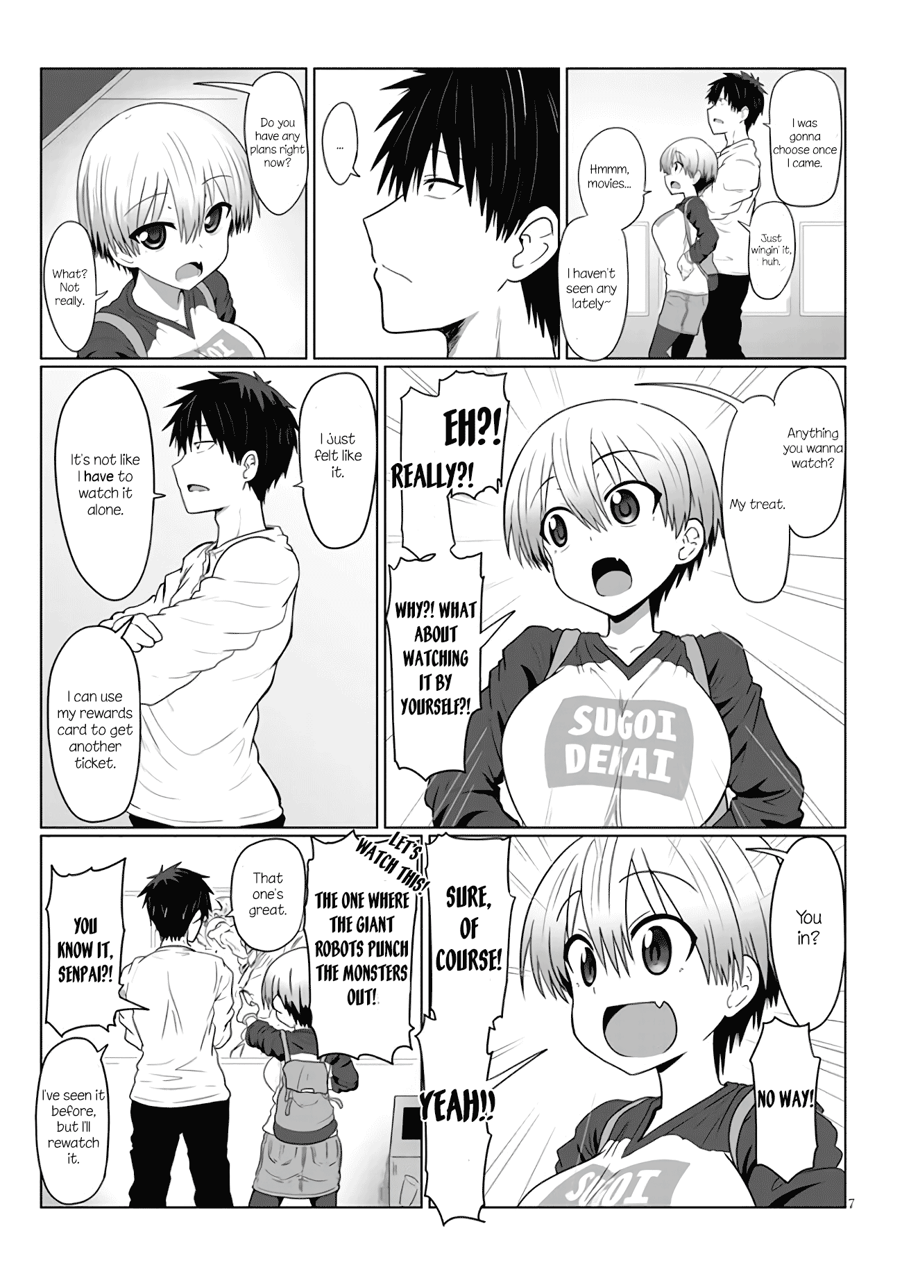 Uzaki-Chan Wa Asobitai! - Vol.1 Chapter 2: Kouhai And Movie Theater