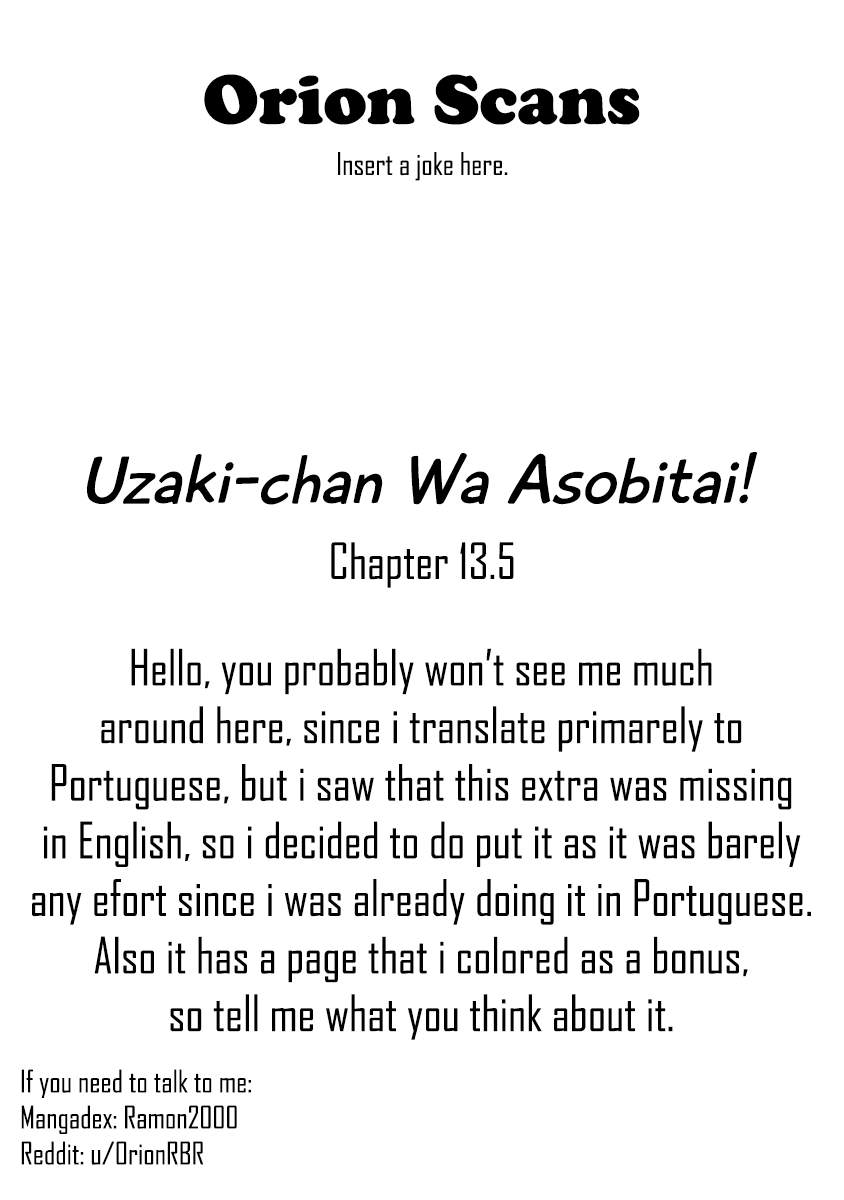 Uzaki-Chan Wa Asobitai! - Vol.1 Chapter 13.5: The Morning Of The Kouhai