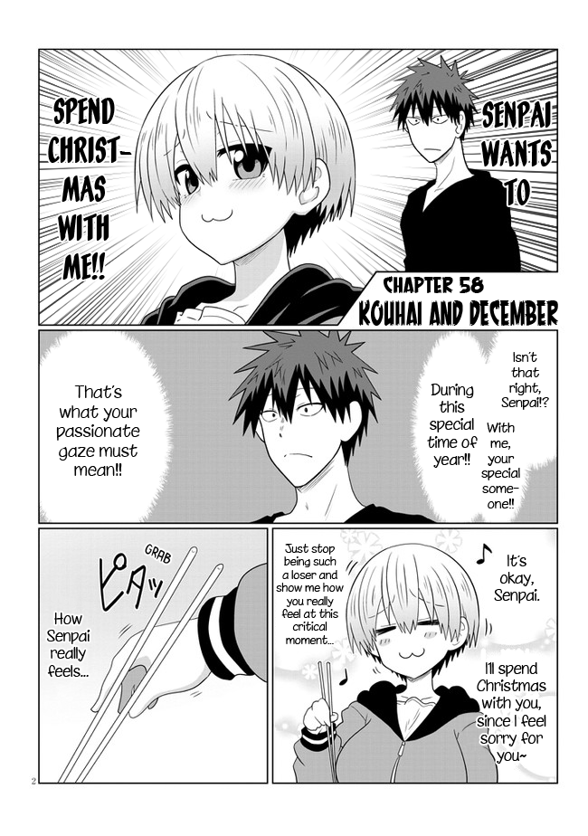 Uzaki-Chan Wa Asobitai! - Chapter 58: Kouhai And December