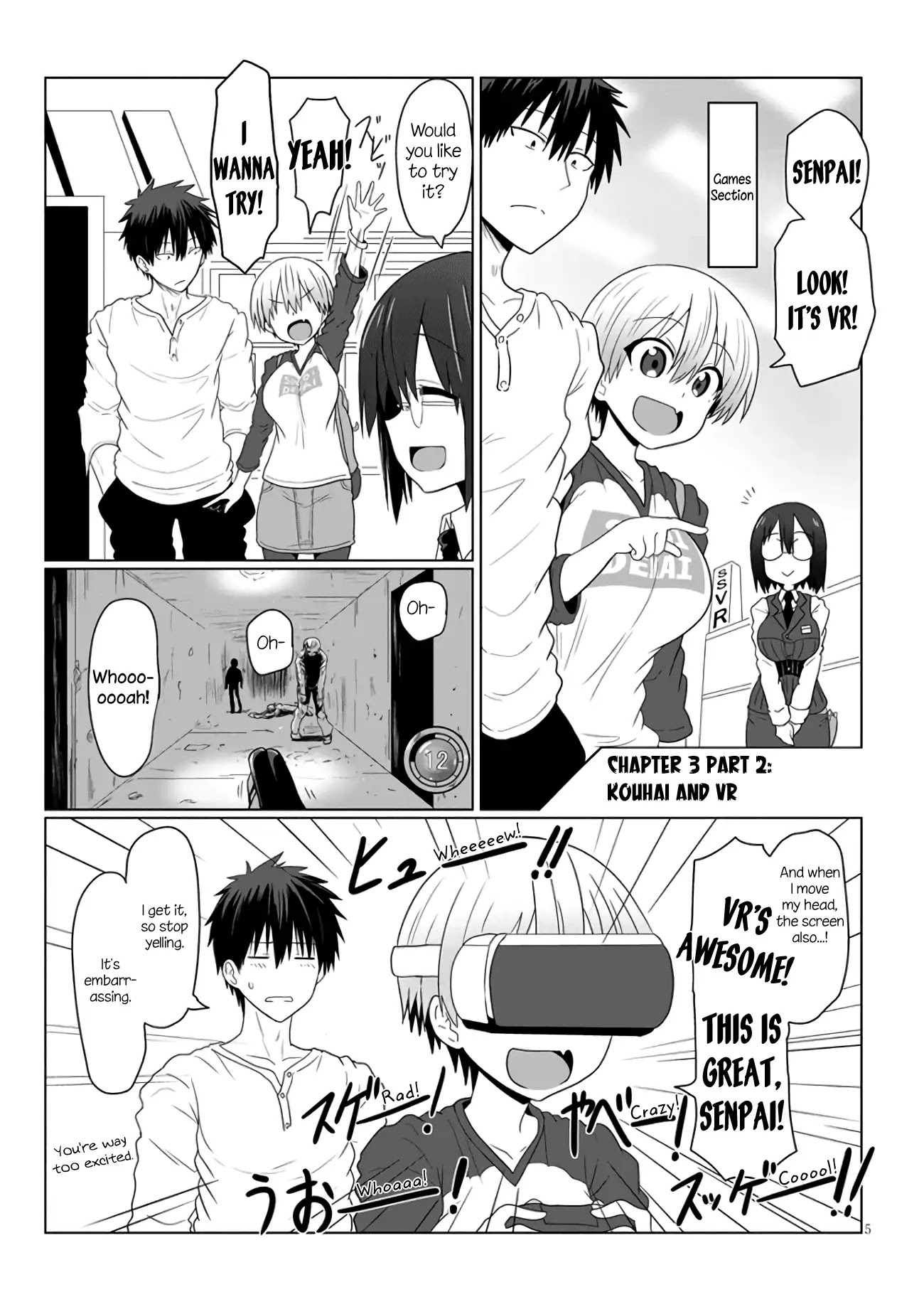 Uzaki-Chan Wa Asobitai! - Chapter 3.2: Kouhai And Vr