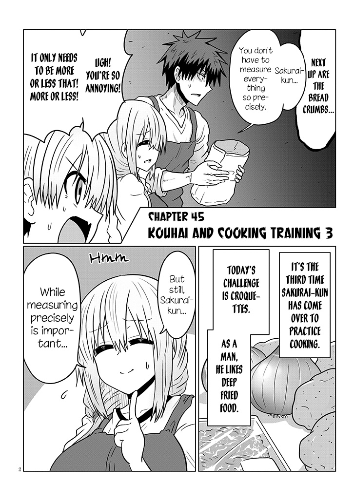 Uzaki-Chan Wa Asobitai! - Chapter 45: Kouhai And Cooking Training 3