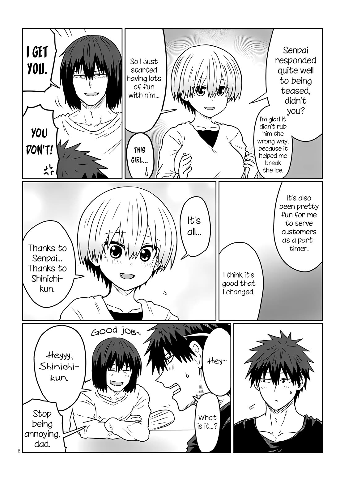 Uzaki-Chan Wa Asobitai! - Chapter 118: Kouhai And Father