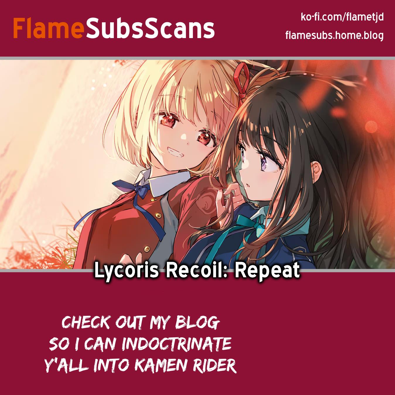 Lycoris Recoil Comic Anthology: Repeat - Vol.1 Chapter 8: Tag Of Kindness | Wakadori Nikomi