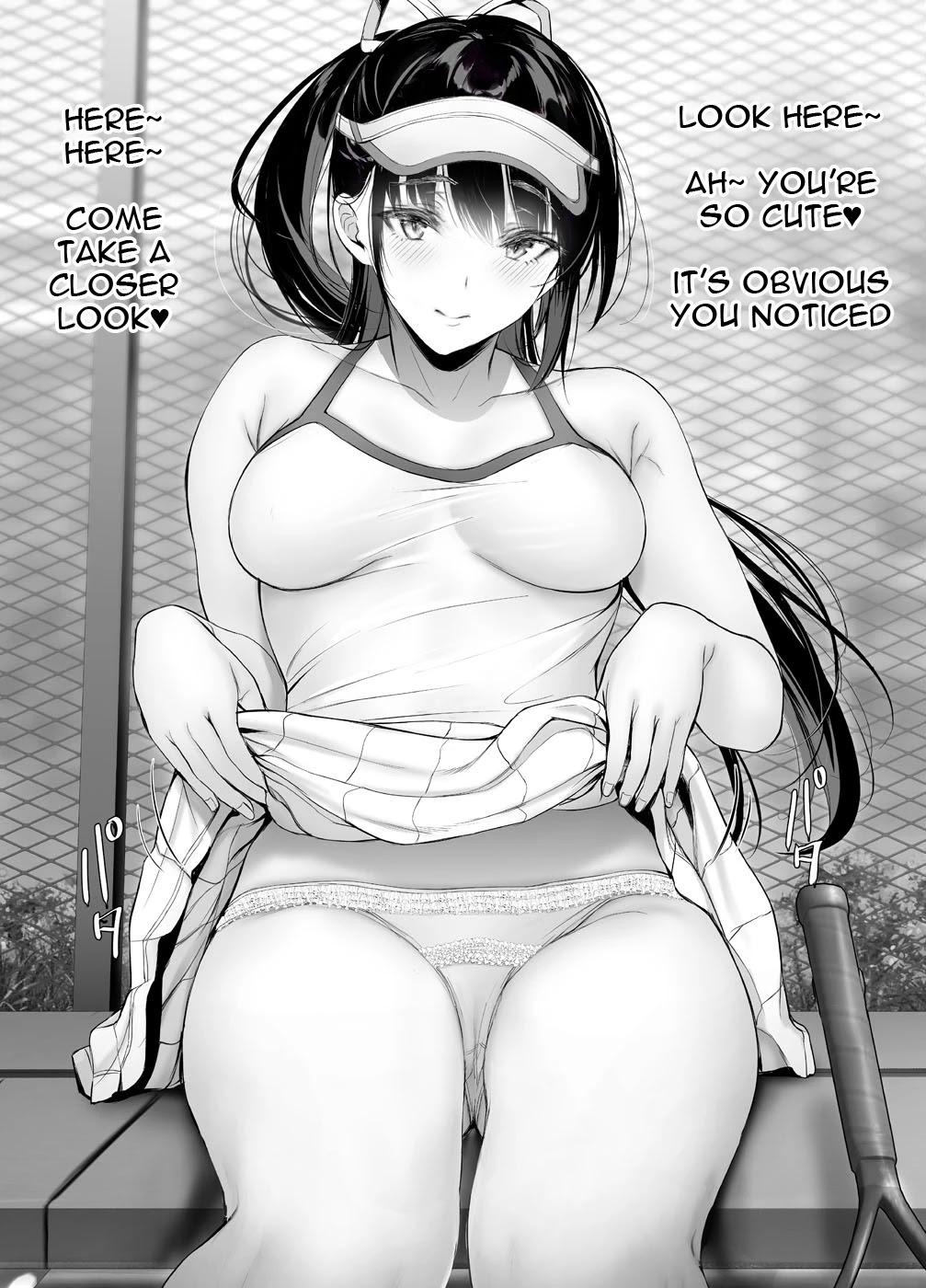 Kininaru Danshi Ni ○○ Suru On'nanoko. - Chapter 50: A Tennis Club Senpai Who, While The Boy She's Interested In Is Picking Up The Ball, Started Fanning Her Skort To Catch His Eye As He Walked Past.