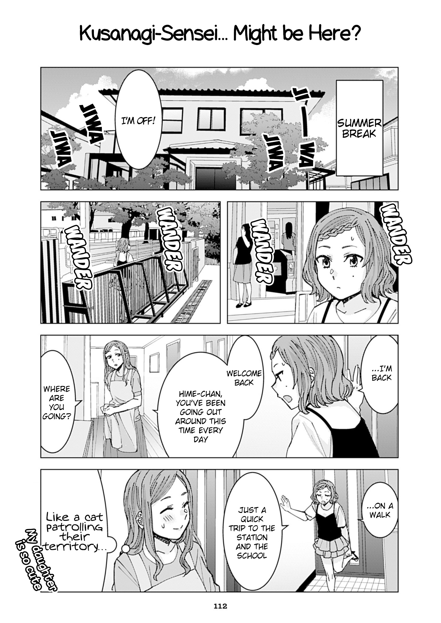 Kusanagi-Sensei Is Being Tested - Vol.1 Chapter 97: Kusanagi-Sensei... Might Be Here?