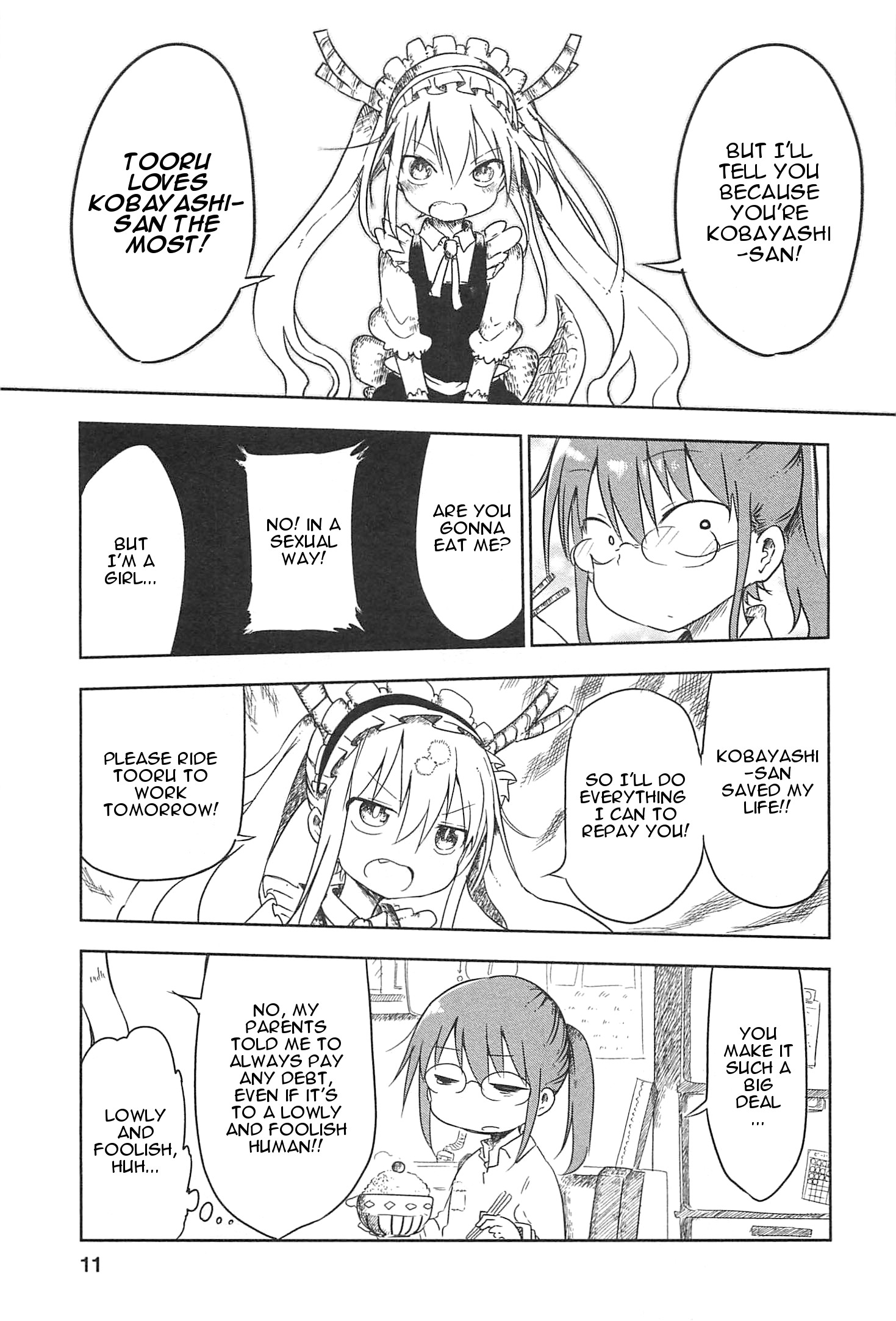 Kobayashi-San Chi No Maid Dragon - Chapter 1: Tooru And Kobayashi-San