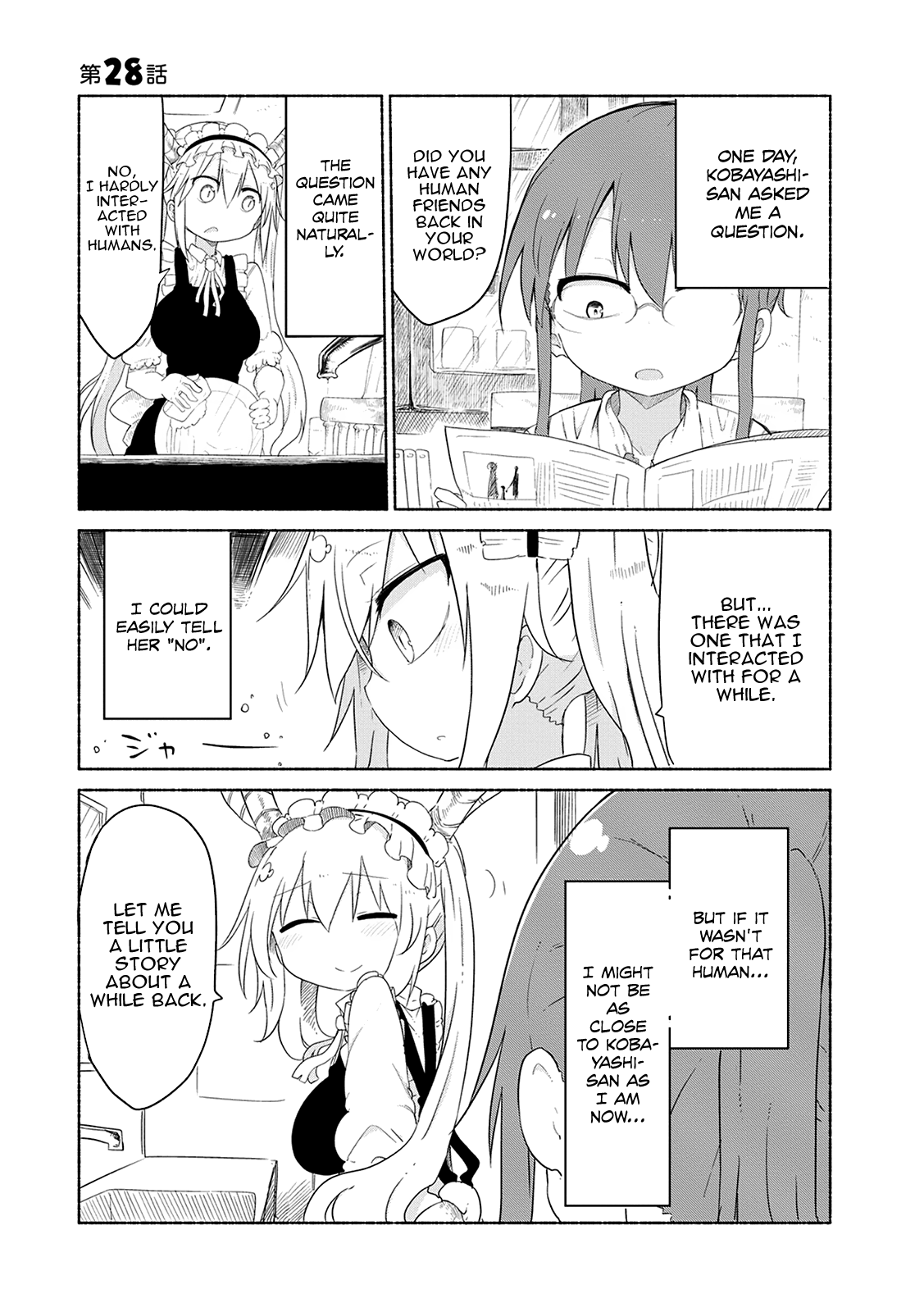 Kobayashi-San Chi No Maid Dragon - Chapter 28: Tooru And The Past 1