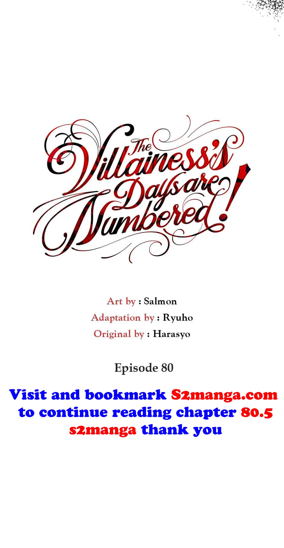 Happy Ending For The Time-Limited Villainess - Chapter 80