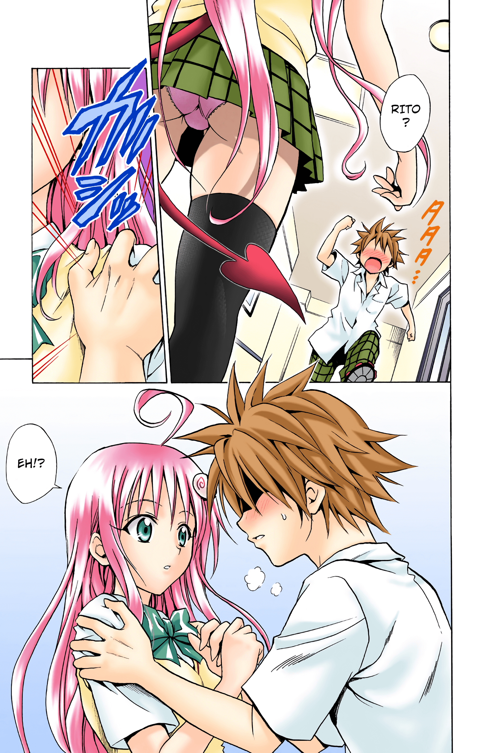 To Love-Ru - Digital Colored Comics - Vol.3 Chapter 23: Scramble For The Lips