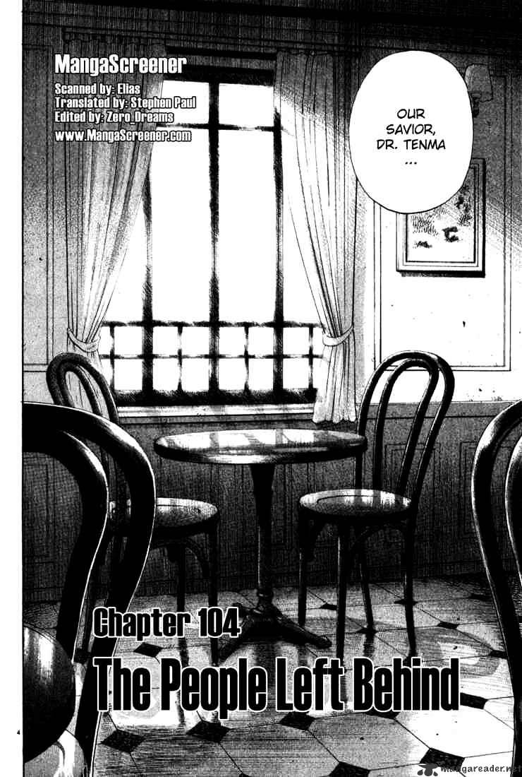 Monster - Chapter 104 : The People Left Behind