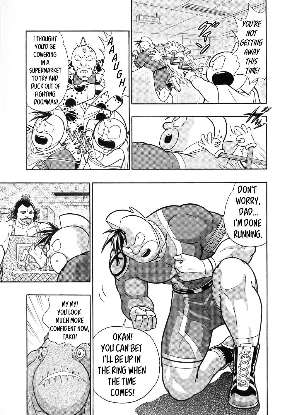 Kinnikuman Ii Sei: All Choujin Daishingeki - Vol.3 Chapter 41: Mantaro Makes A Comeback With Okan's Advice!