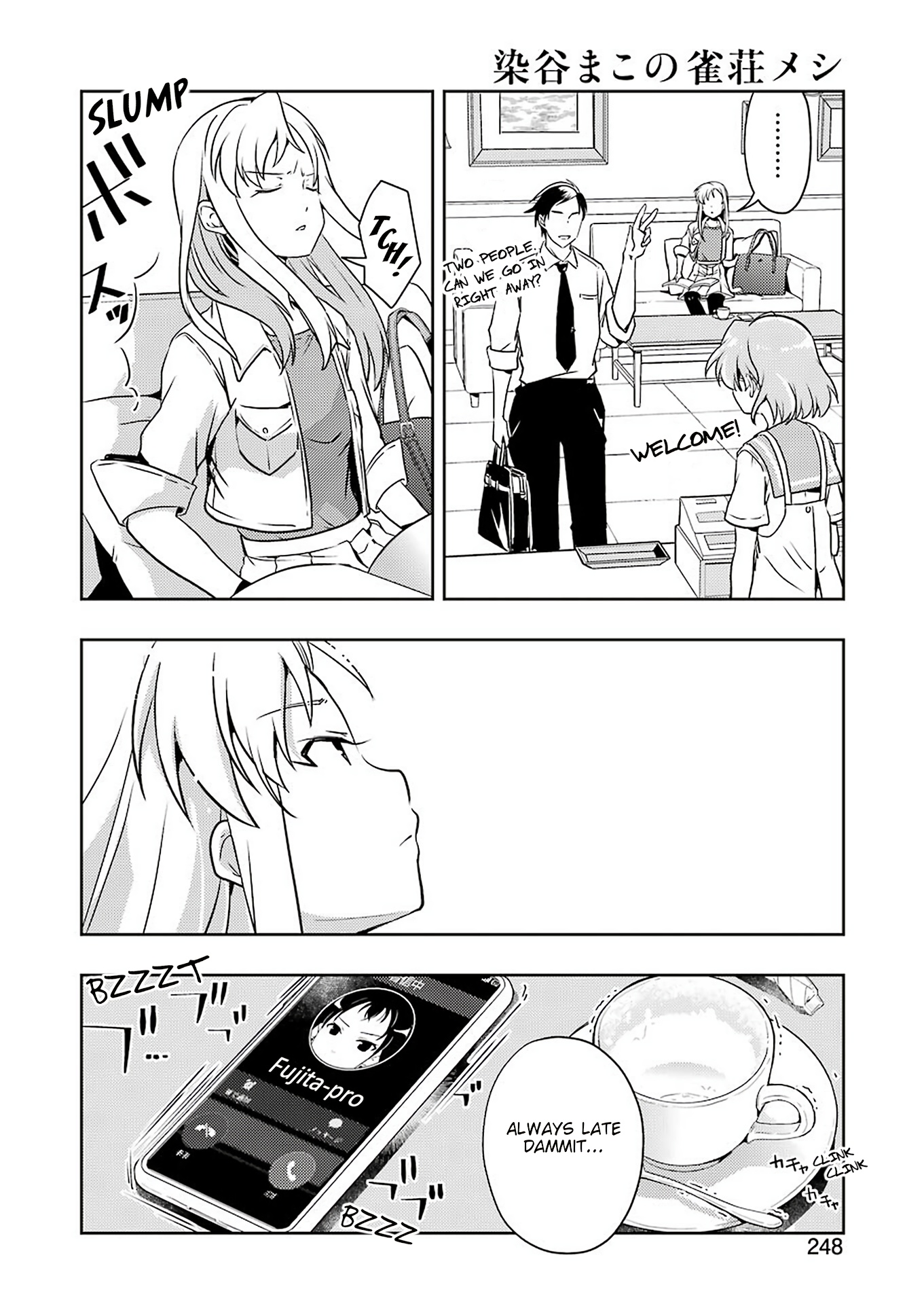 Someya Mako's Mahjong Parlor Food - Chapter 24: Waiting Takako And Kampachi Katsu