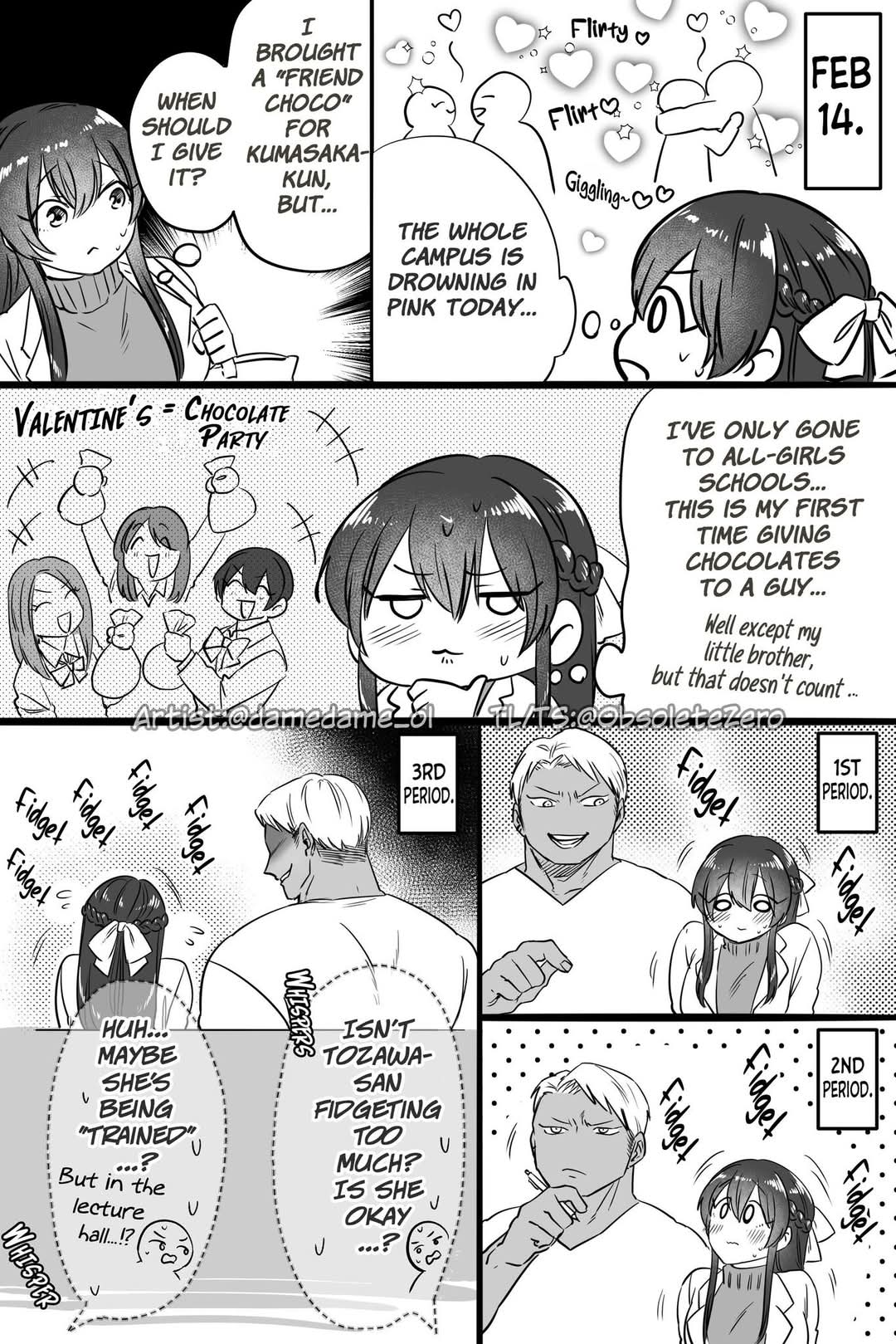 Charao-Kun To Seiso-Chan - Chapter 52: Even 'Fwb'choco Makes Me Nervous