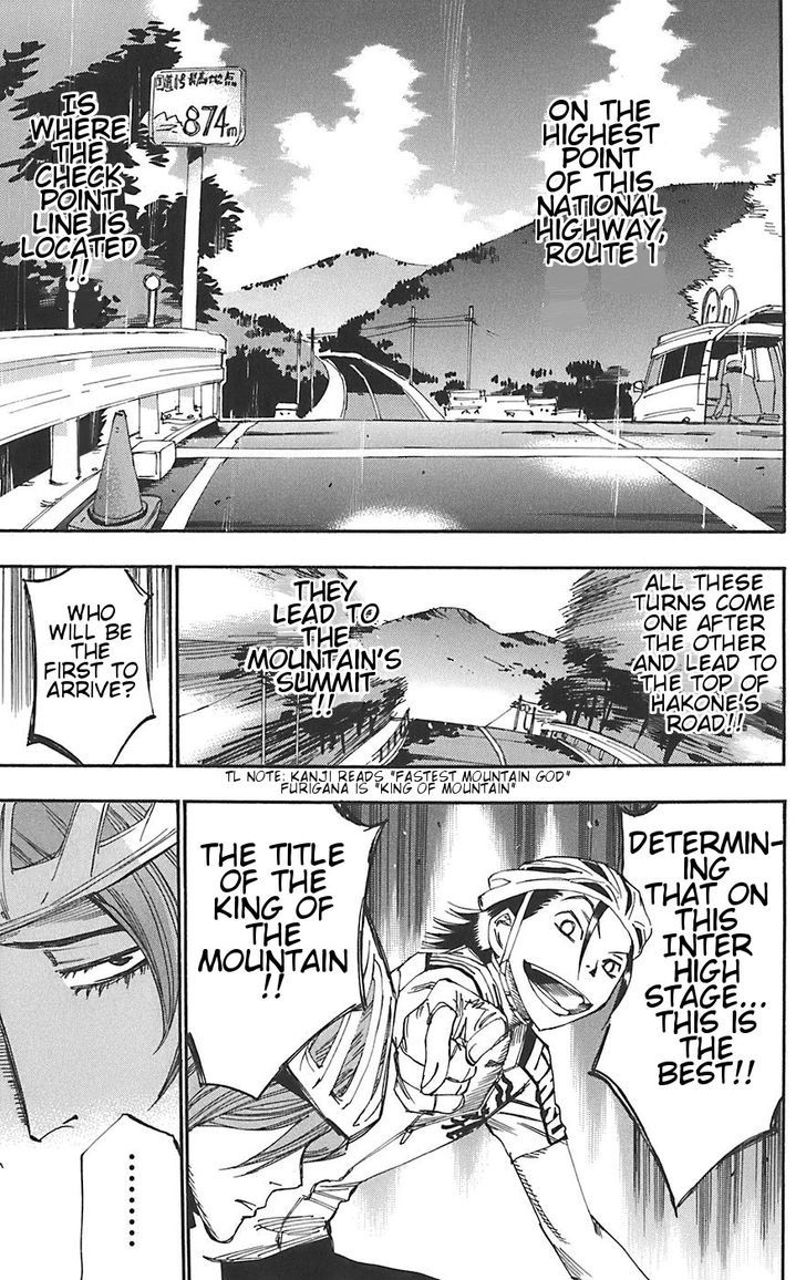 Yowamushi Pedal - Vol.11 Chapter 91 : God Of The Mountain Toudou