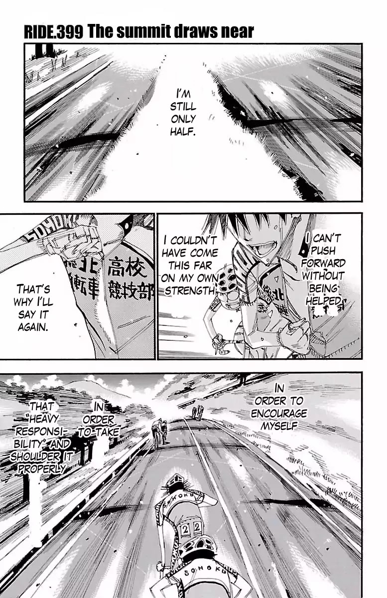 Yowamushi Pedal - Chapter 399: The Summit Draws Near