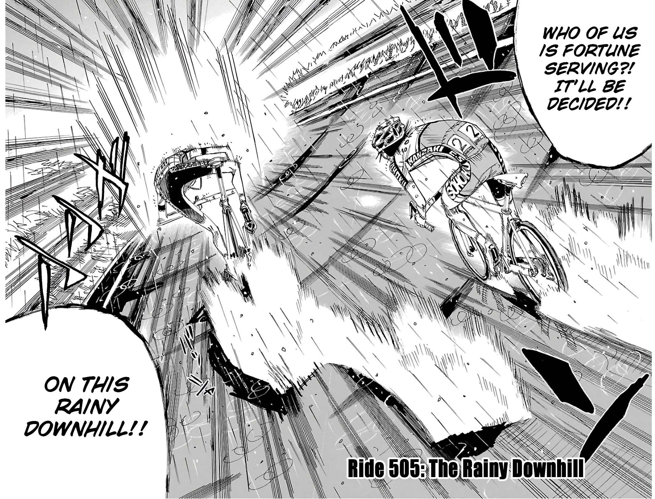 Yowamushi Pedal - Chapter 505: The Rainy Downhill