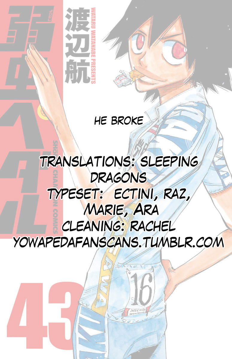 Yowamushi Pedal - Chapter 372