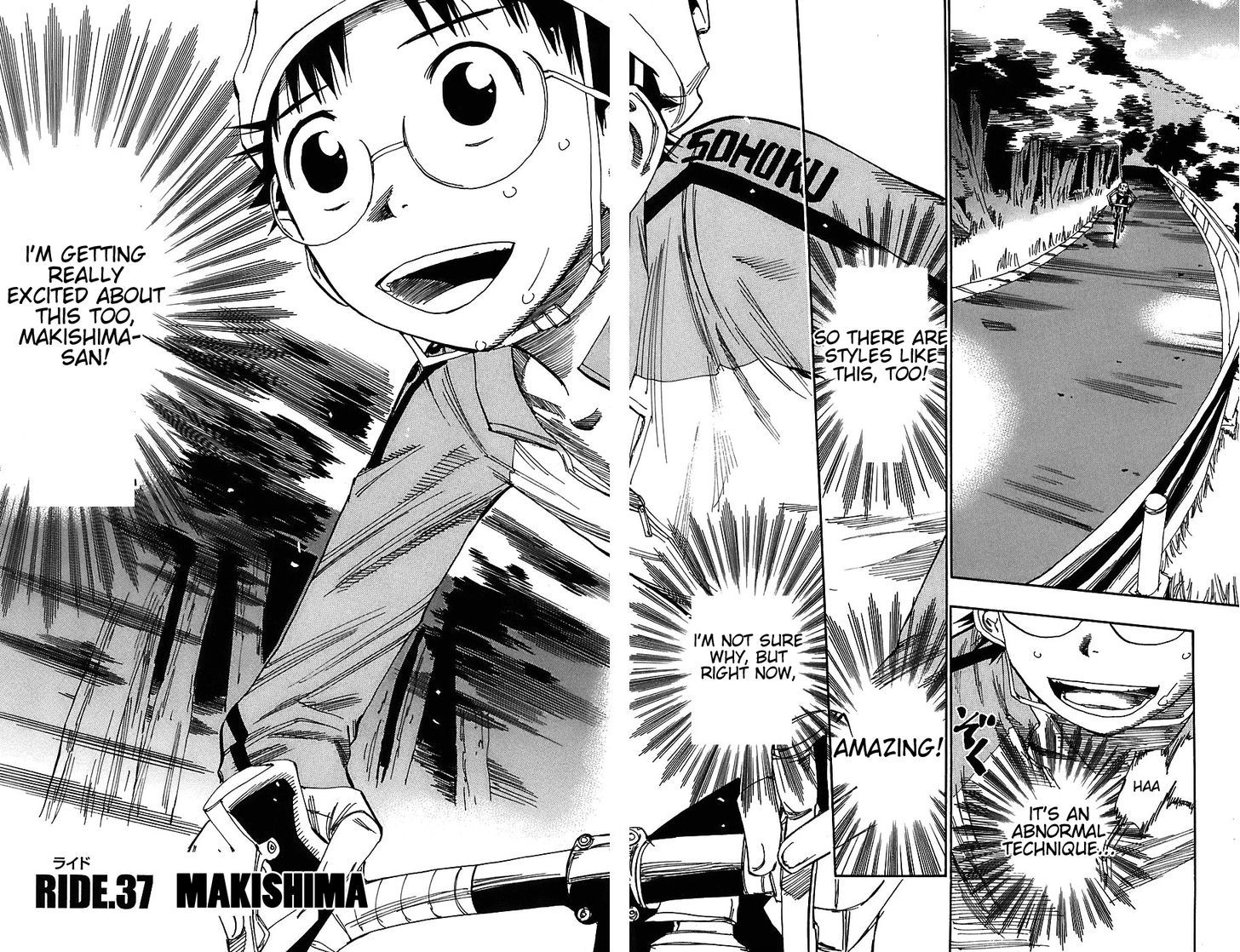 Yowamushi Pedal - Vol.5 Chapter 37 : Makishima