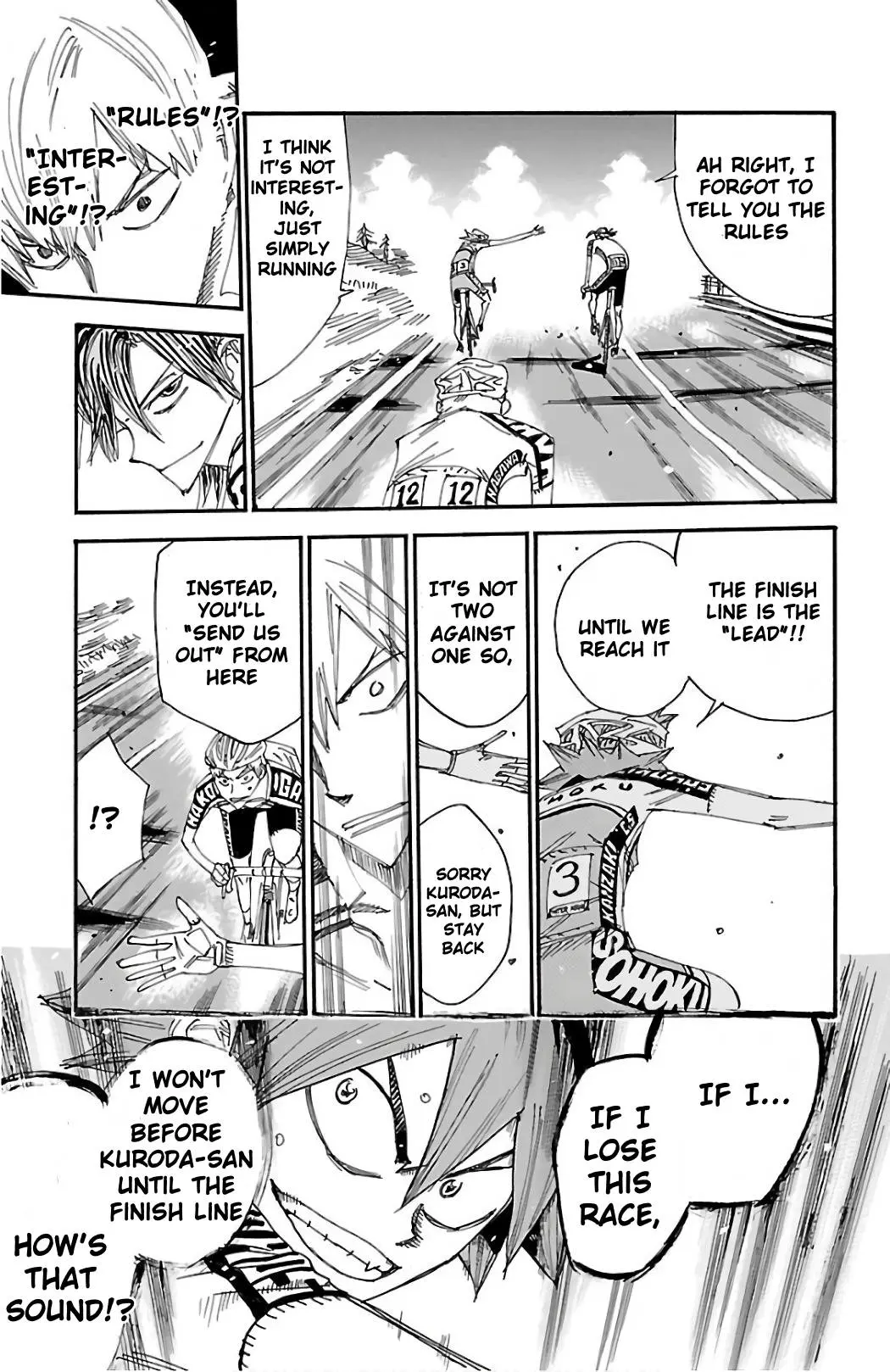 Yowamushi Pedal - Vol.57 Chapter 489: Naruko Vs Manami