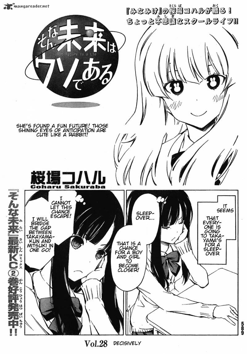 Sonna Mirai Wa Uso De Aru - Chapter 28