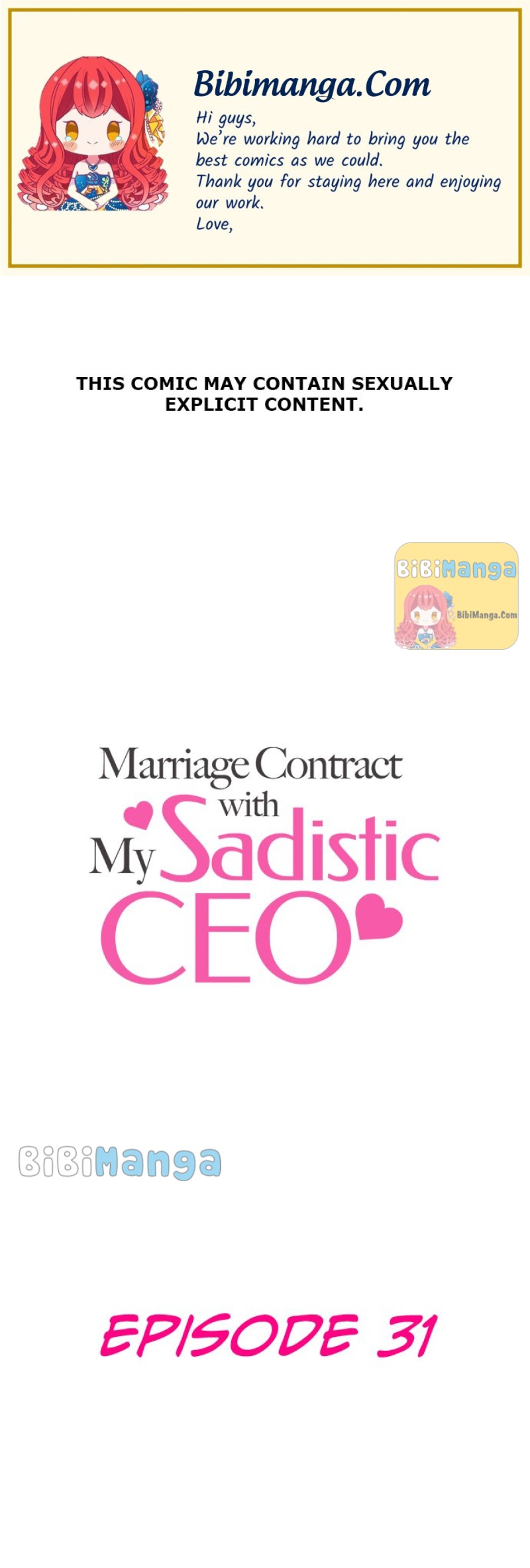 Marriage Contract With My Sadistic Ceo - Chapter 31