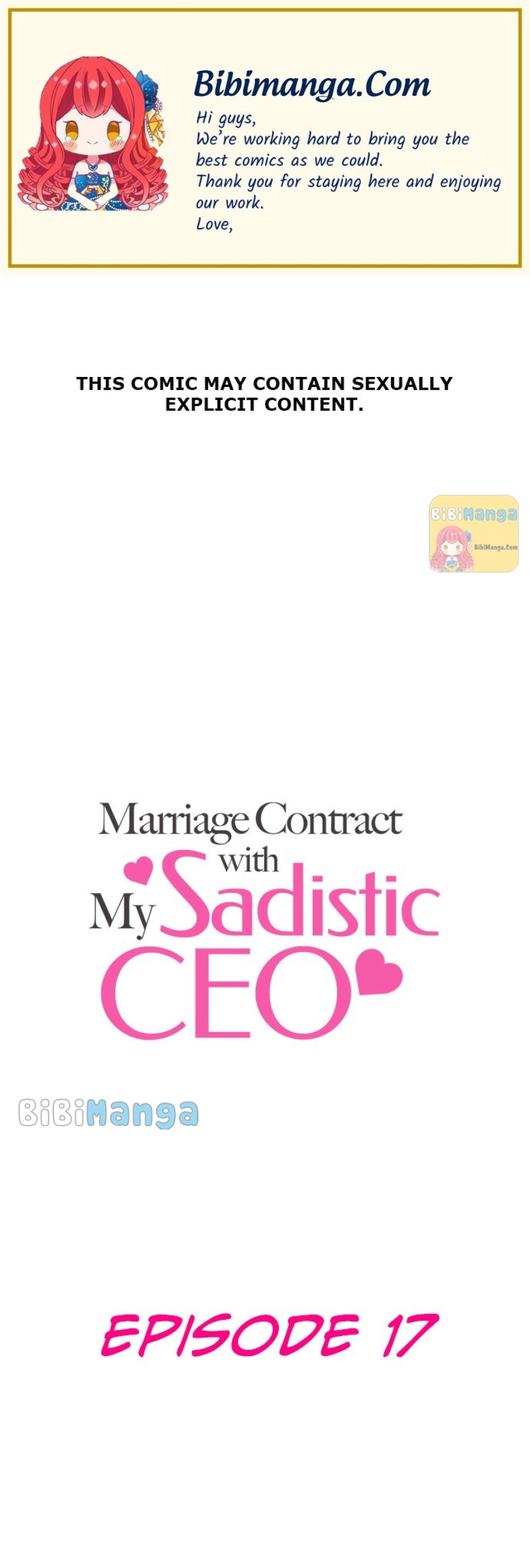 Marriage Contract With My Sadistic Ceo - Chapter 17