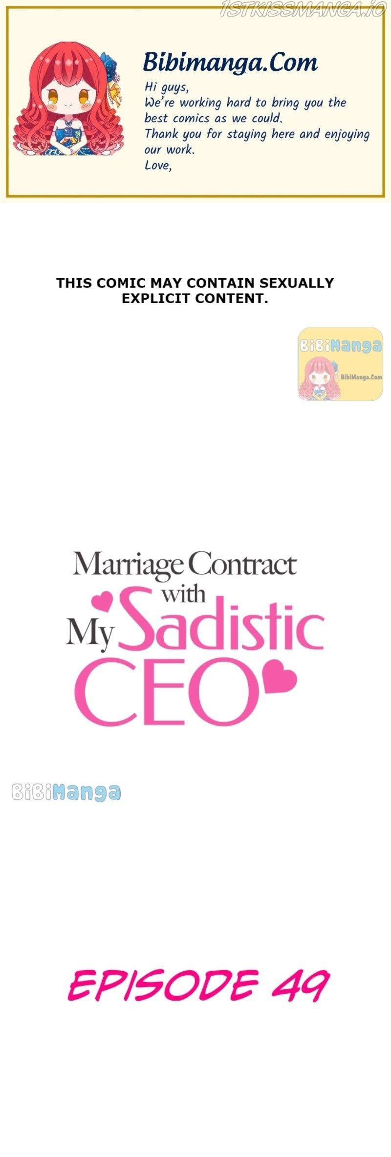 Marriage Contract With My Sadistic Ceo - Chapter 49