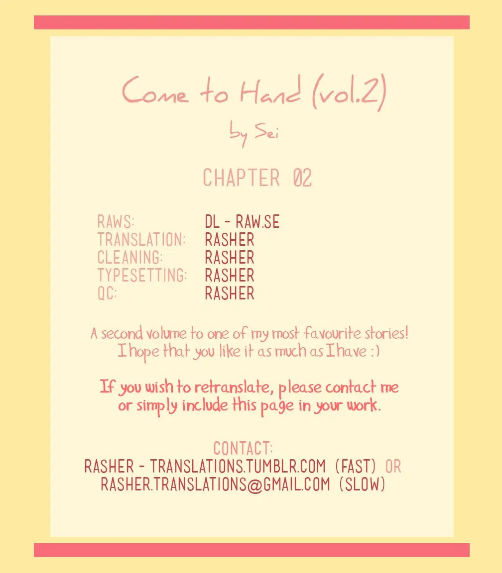 Come To Hand - Vol.02  Chapter 2