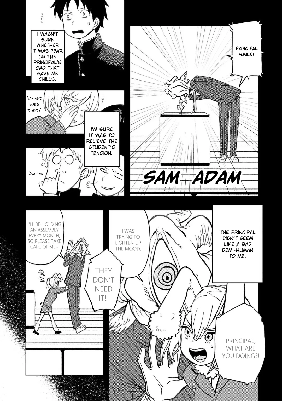 Mizudako-Chan Kara Wa Nigerarenai! - Chapter 7: Principal Sam Adam