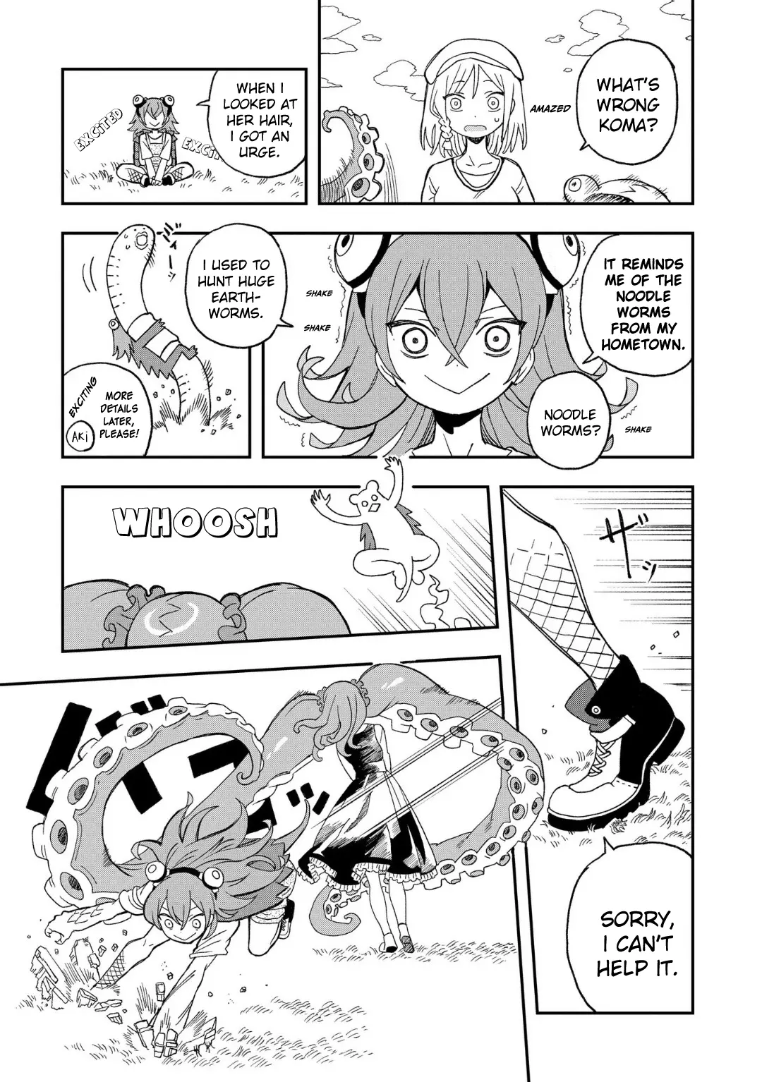 Mizudako-Chan Kara Wa Nigerarenai! - Chapter 12: Fierce Turtle Iwane Koma