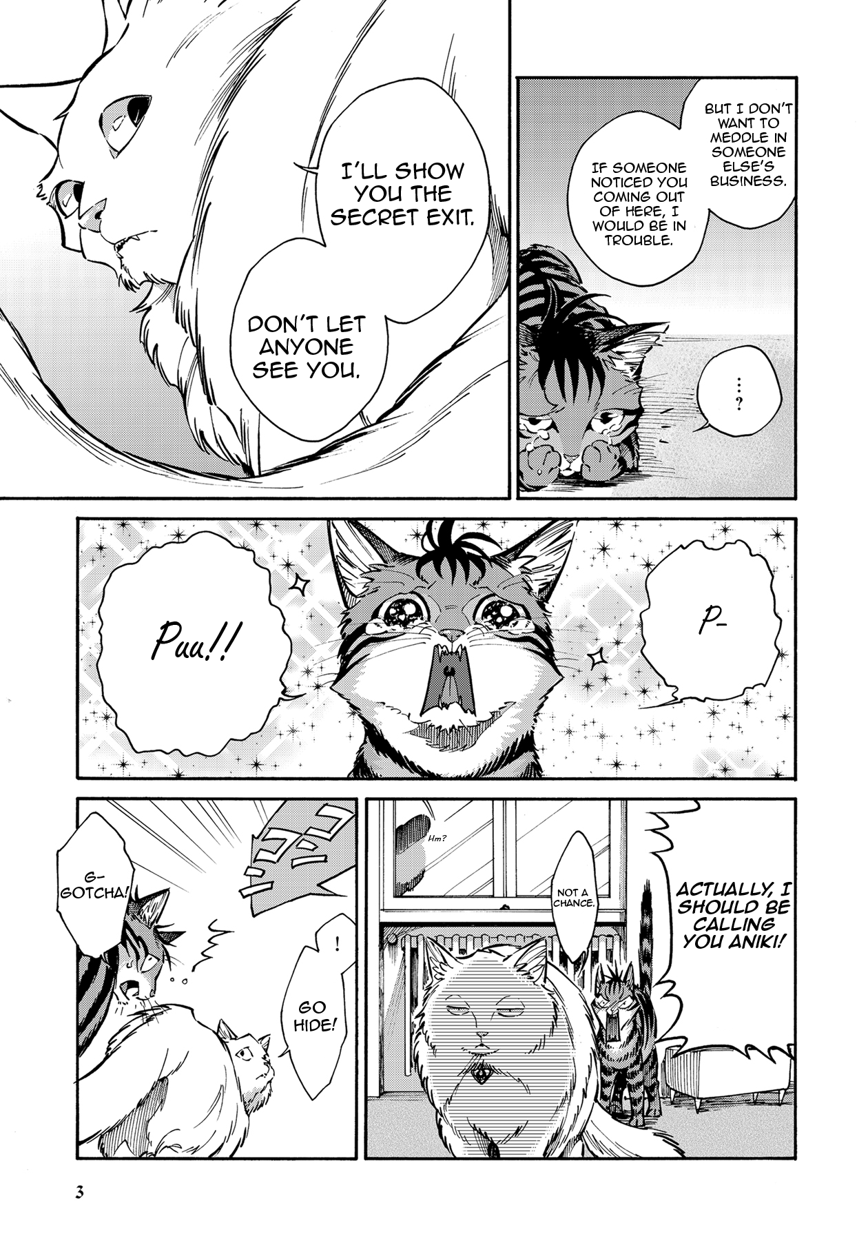 Rojiura Brothers - Vol.1 Chapter 9: A Furball Hard To Swallow