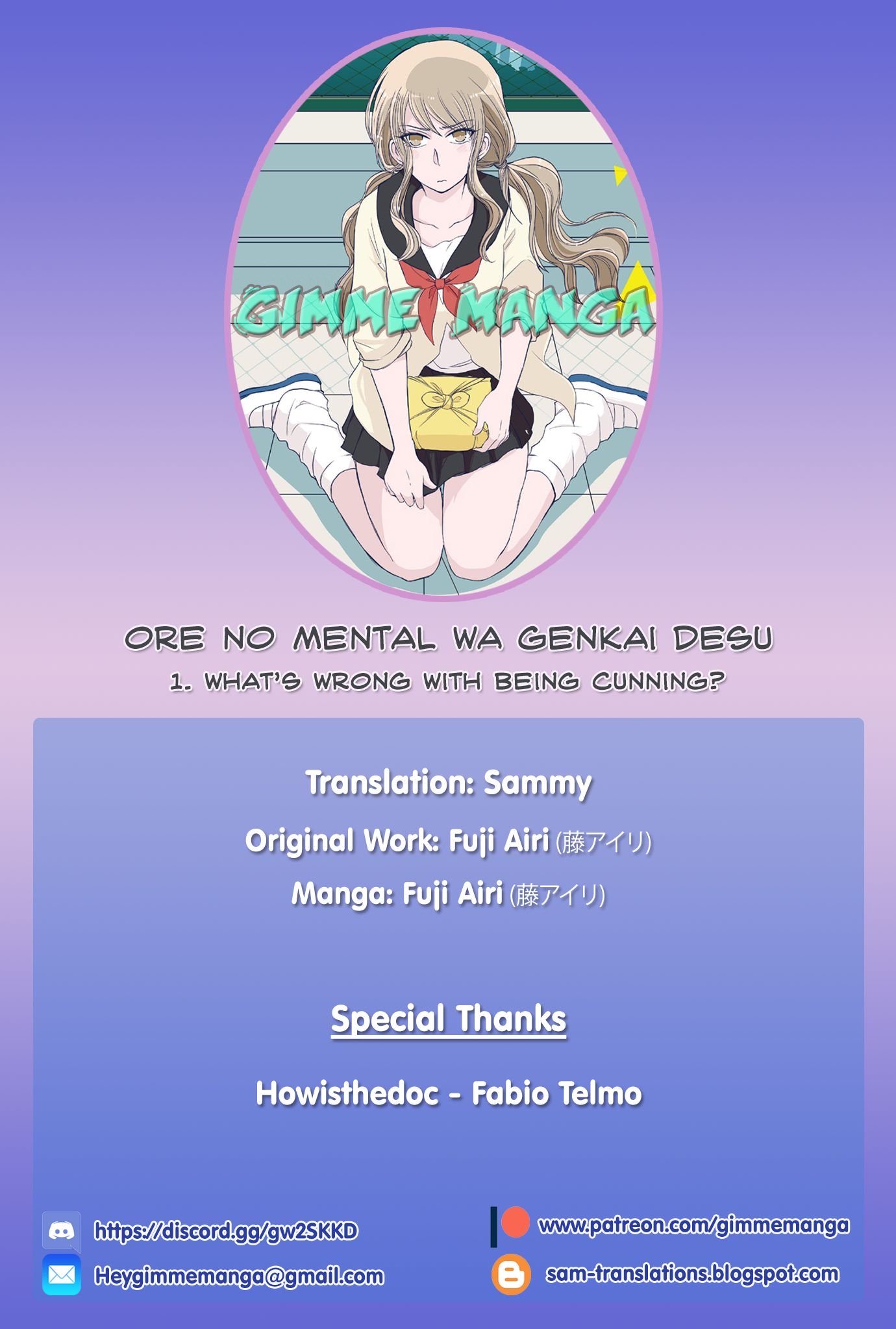 Ore No Mental Wa Genkai Desu - Chapter 2