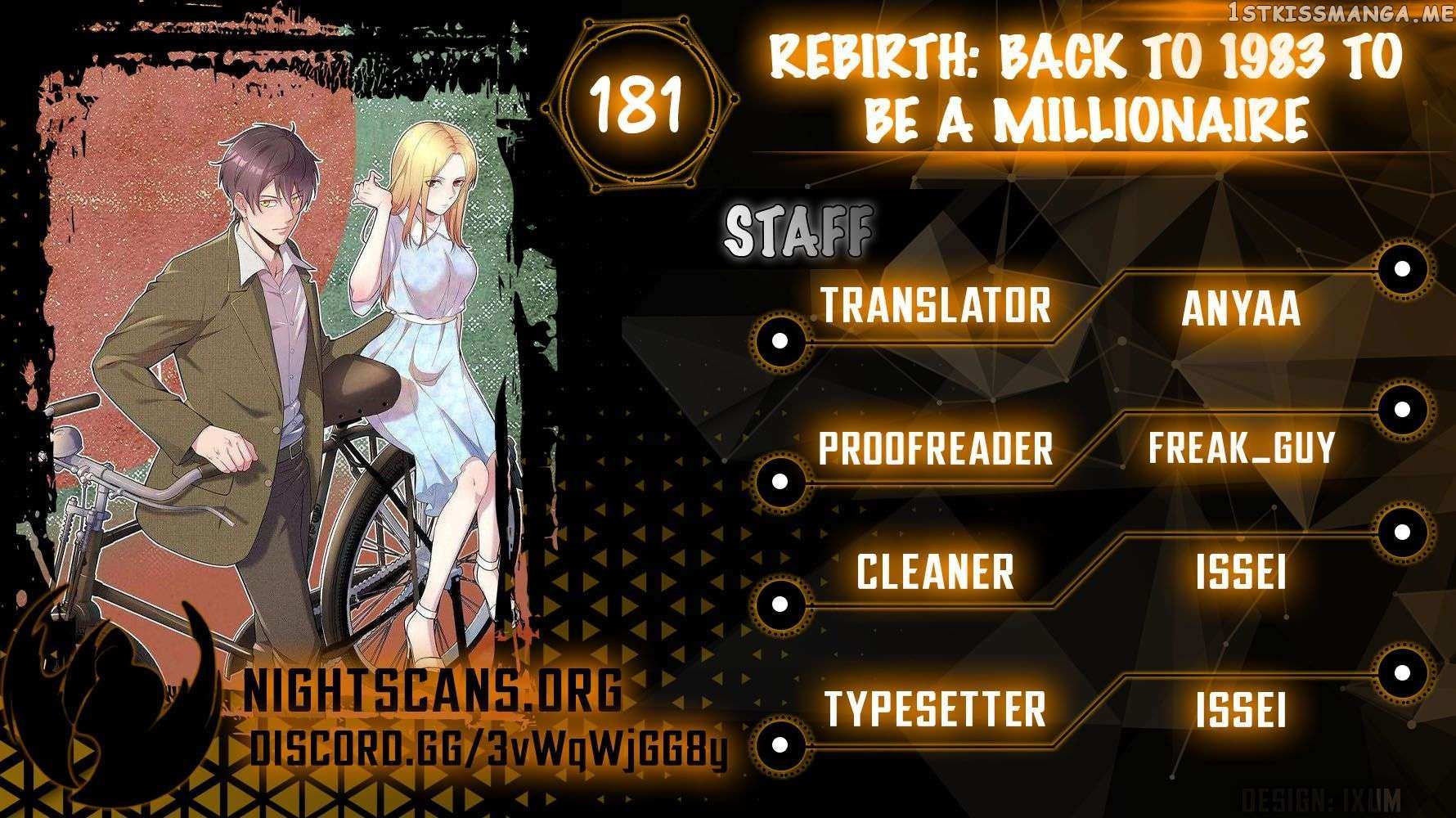 Rebirth: Back To 1983 To Be A Millionaire - Chapter 181