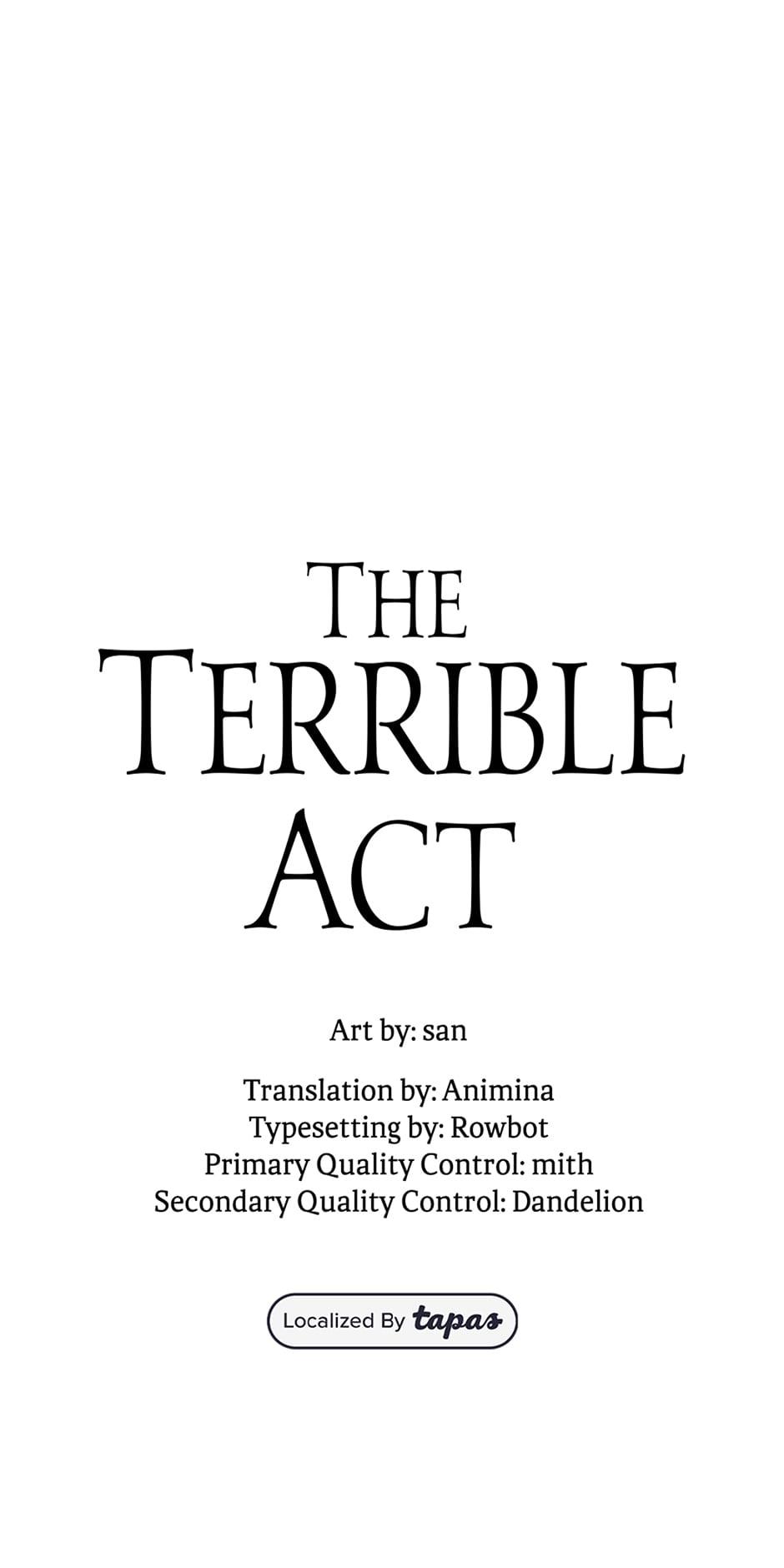 The Terrible Act - Chapter 24