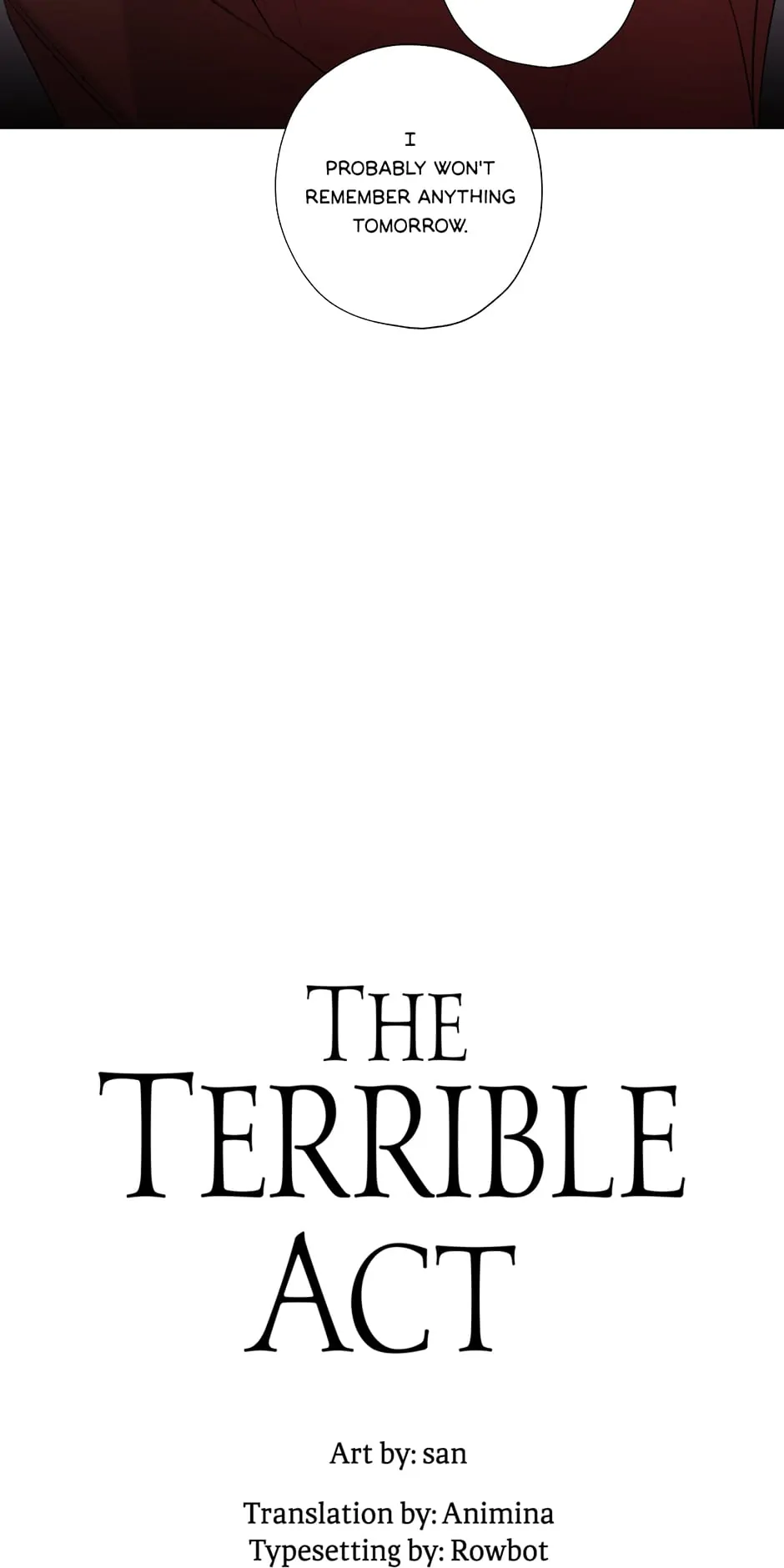 The Terrible Act - Chapter 12