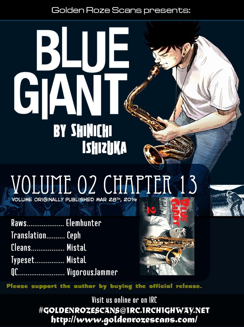 Blue Giant - Chapter 13 : Confirmation