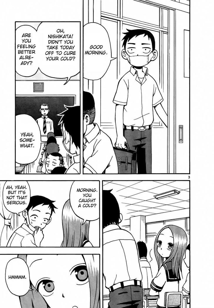 Karakai Jouzu No Takagi-San - Vol.1 Chapter 8 : Cold