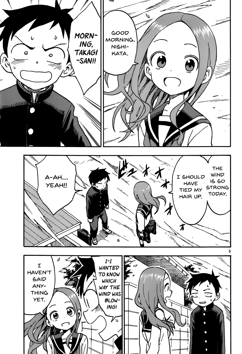 Karakai Jouzu No Takagi-San - Chapter 40 : Typhoon