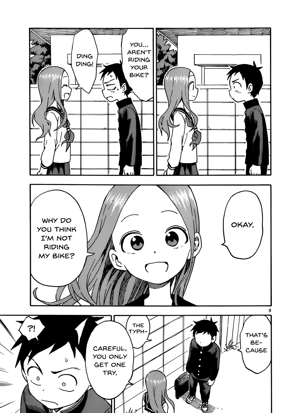 Karakai Jouzu No Takagi-San - Chapter 40 : Typhoon