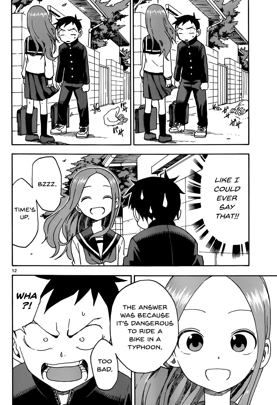 Karakai Jouzu No Takagi-San - Chapter 40 : Typhoon