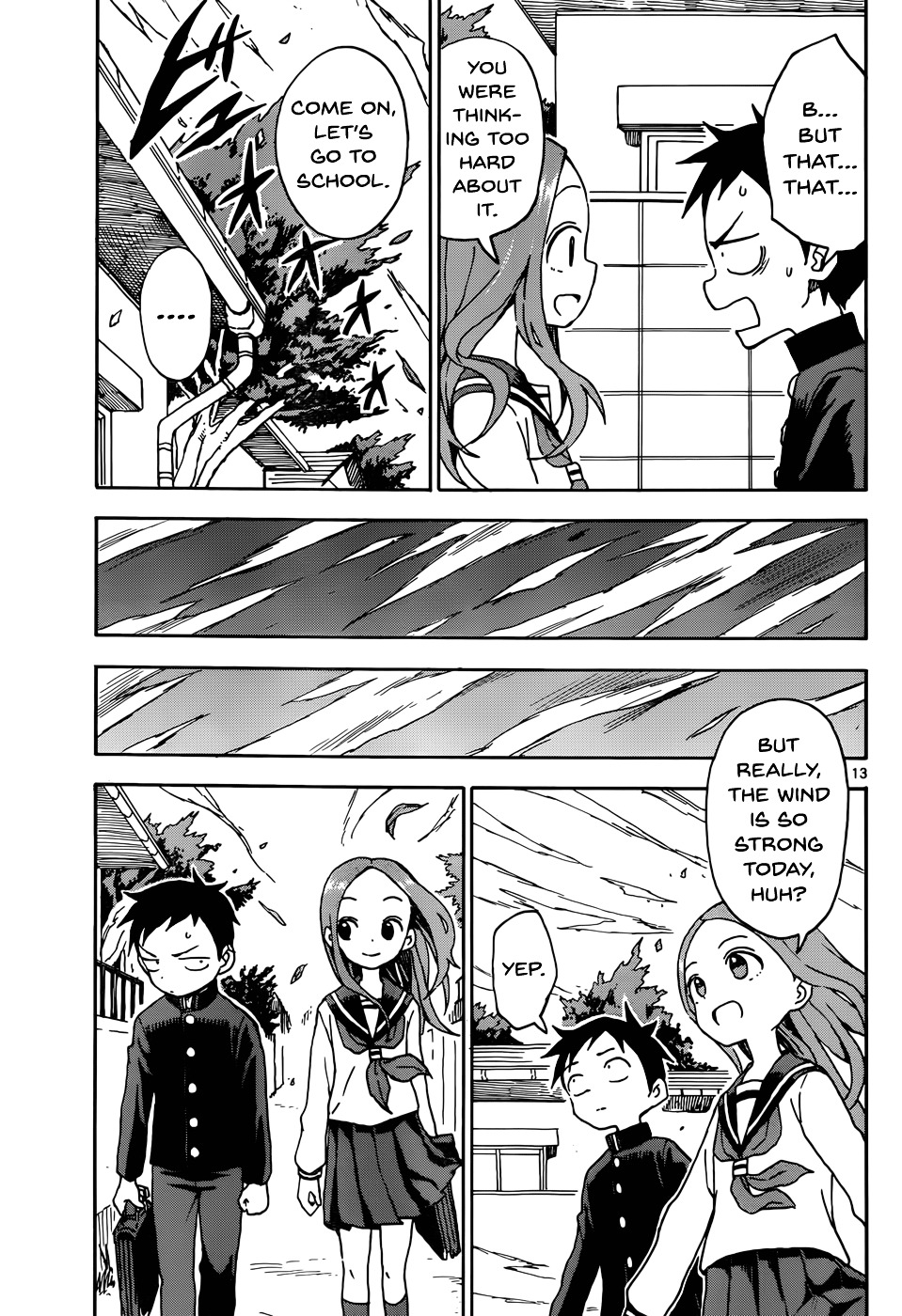 Karakai Jouzu No Takagi-San - Chapter 40 : Typhoon