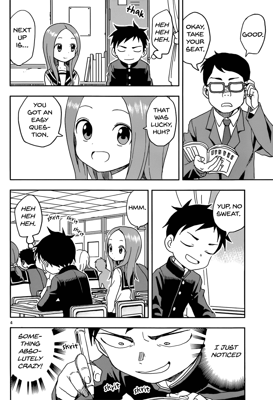 Karakai Jouzu No Takagi-San - Chapter 84: Vertical Text