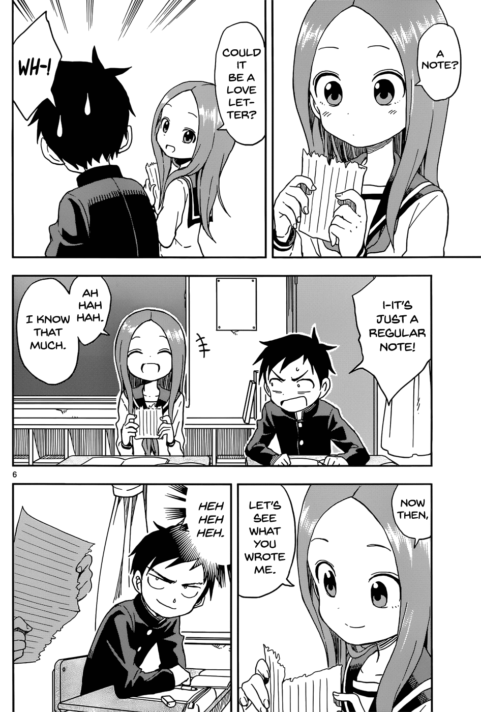 Karakai Jouzu No Takagi-San - Chapter 84: Vertical Text